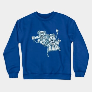 Marley and Marley Statler and Waldorf Muppet Christmas Carol inspired illustration Crewneck Sweatshirt